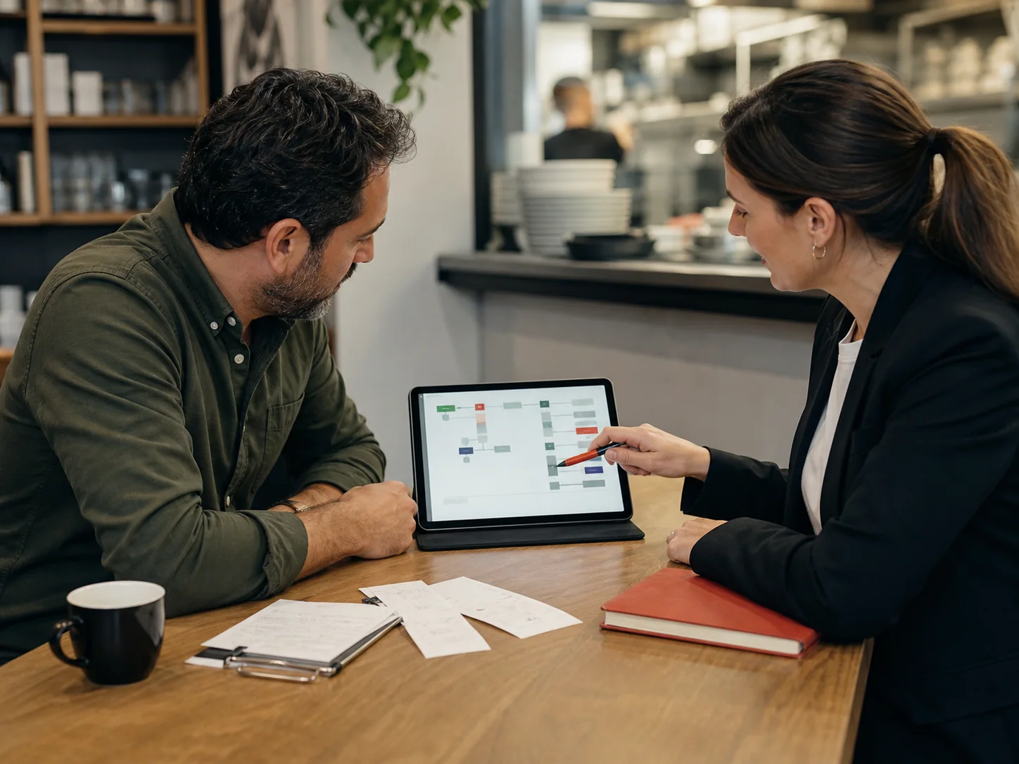 Consulenza su un flusso operativo per ristorante